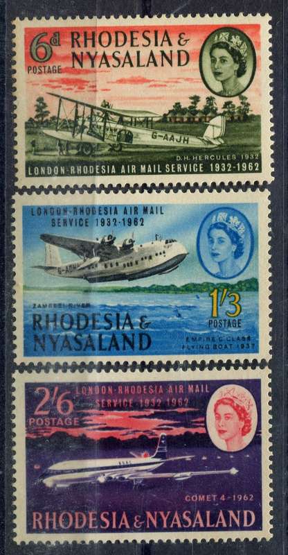 Rhodesia and Nyasaland - 1962 - MNH - Some Toning