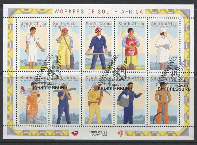 RSA - Sheet Of 10 - 1999 - Used(CTO)