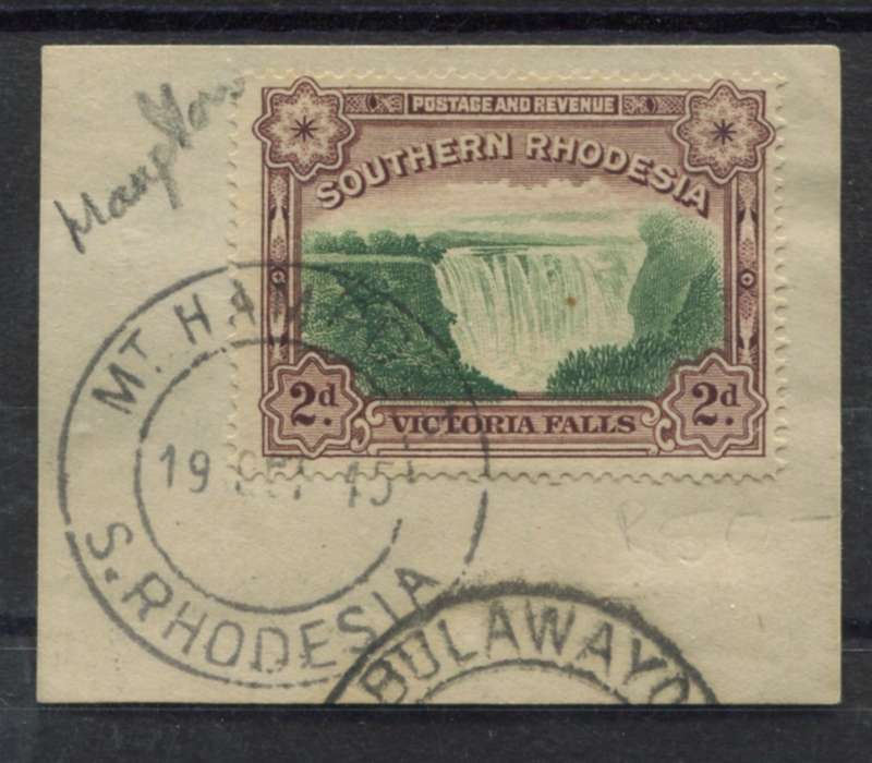 Southern Rhodesia - Used on Piece
