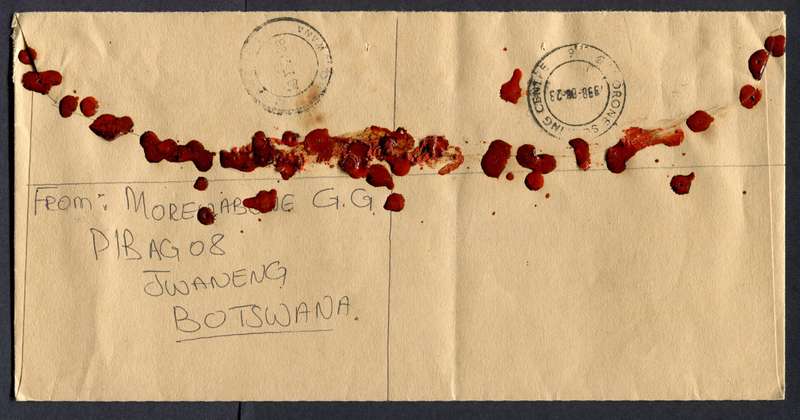 Botswana - "Maxi" Size Registered Cover
