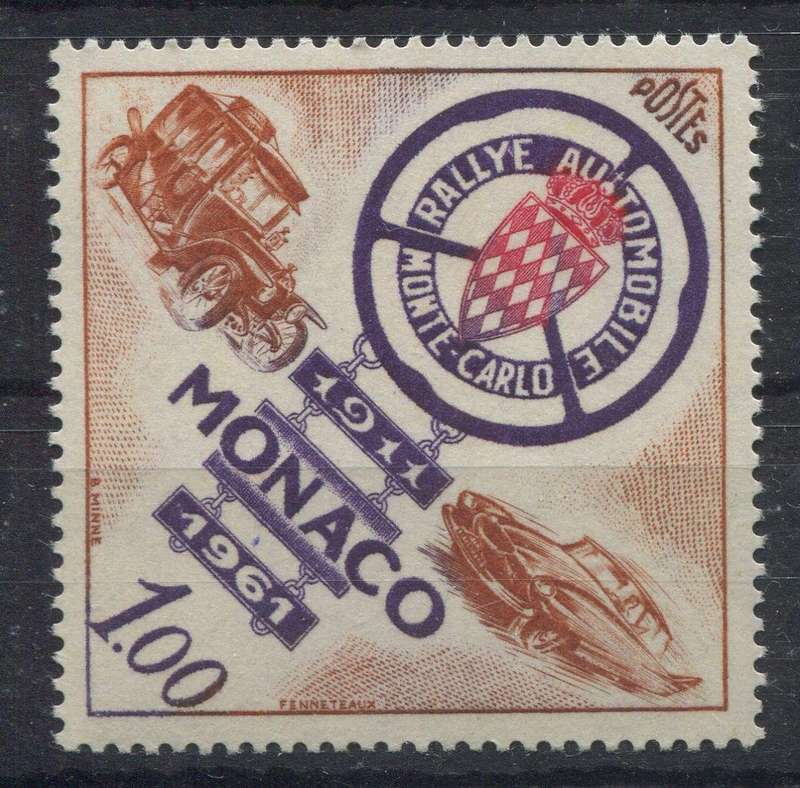 Monaco - 50th Anniversary Of Monte Carlo Car Rally - 1961 - MNH