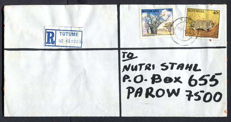 Botswana - "Maxi" Size Registered Cover