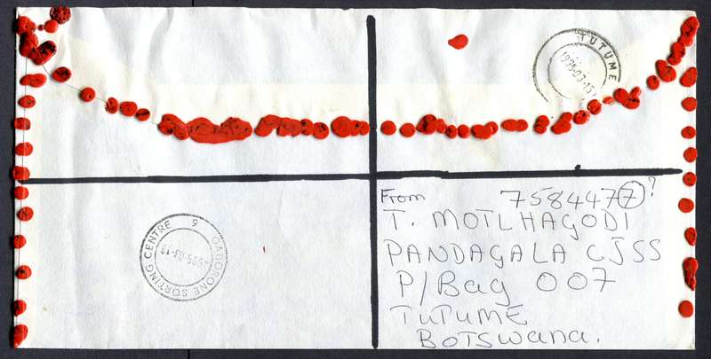 Botswana - "Maxi" Size Registered Cover