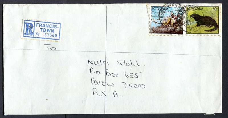 Botswana - "Maxi" Size Registered Cover