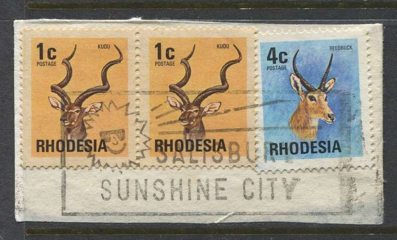 Rhodesia - Used On Piece
