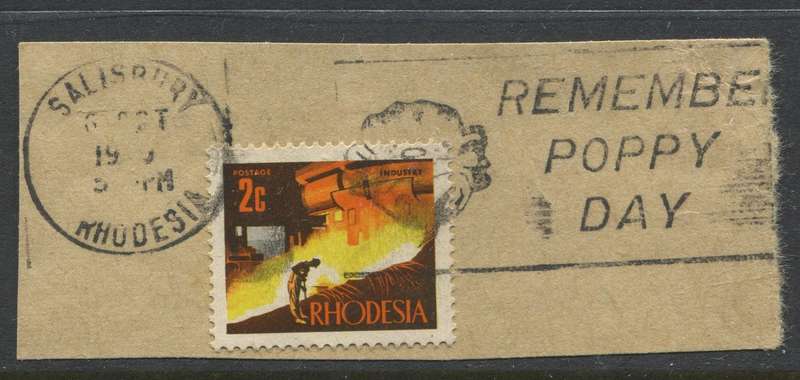 Rhodesia - Used On Piece