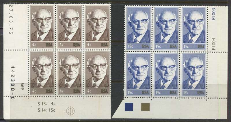 RSA - Set Of 2 Control Blocks Of 6 - 1975 - MNH