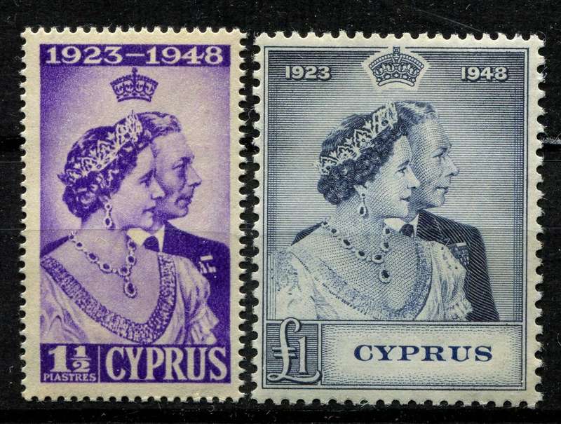 Cyprus - Royal Silver Wedding - 1948 - MNH