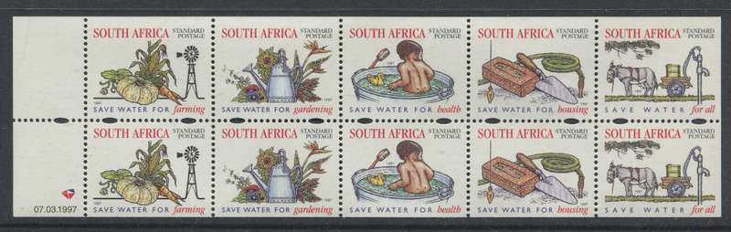 RSA - Booklet Pane of 10 - 1997 - MNH