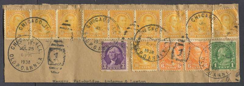 USA - Used On Piece