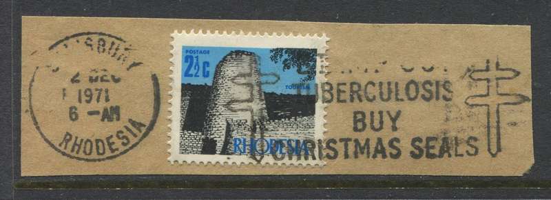 Rhodesia - Used On Piece