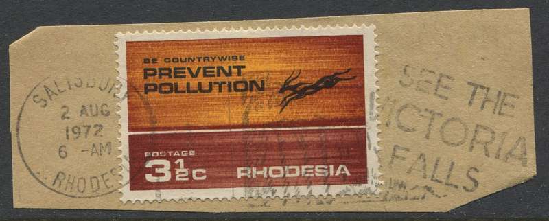 Rhodesia - Used On Piece