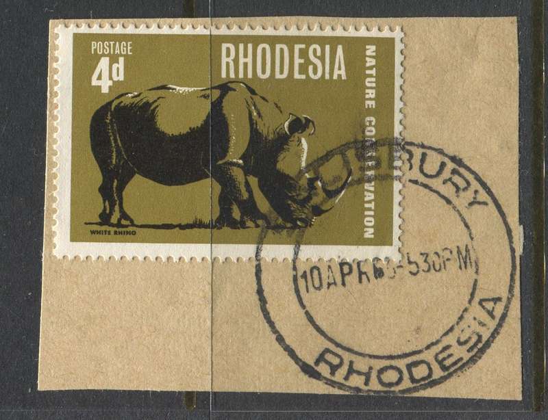 Rhodesia - Used On Piece