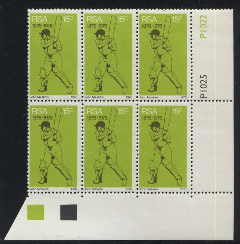 RSA - 1 Control Block Of 6 - 1976 - MNH