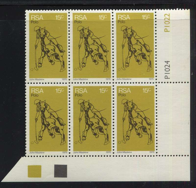 RSA - 1 Control Block Of 6 - 1976 - MNH