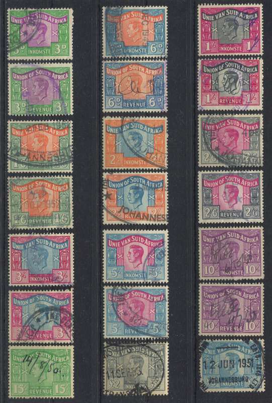 Union of SA - 1946/52 - Revenue - Used