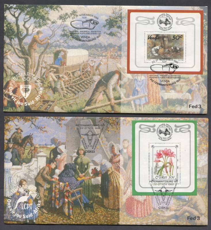 Set of 6 Federation Number 3 Miniature Sheet Covers