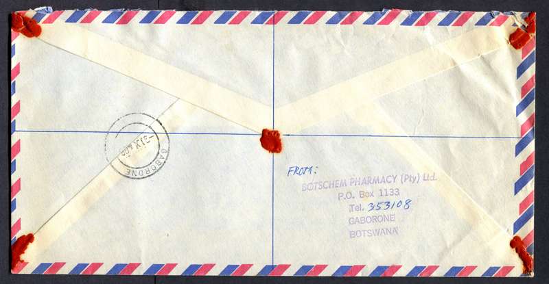 Botswana - "Maxi" Size Registered Cover