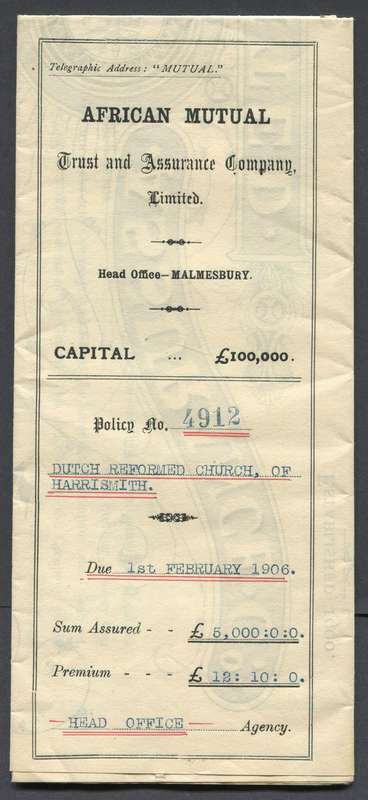 Cape of Good Hope - Revenue Document - Large African Mutual Document