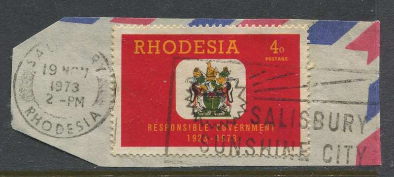 Rhodesia - Used On Piece