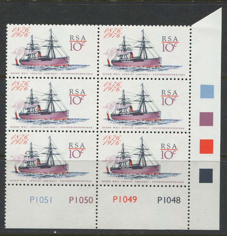 RSA - 1 Control Block Of 6 - 1976 - MNH