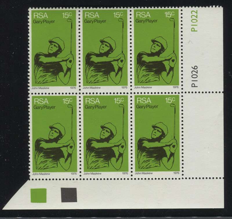 RSA - 1 Control Block Of 6 - 1976 - MNH
