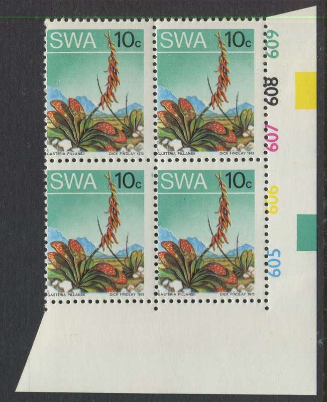 SWA - Minor Perforation Shift - Control Block Of 4 - 1973 - MNH
