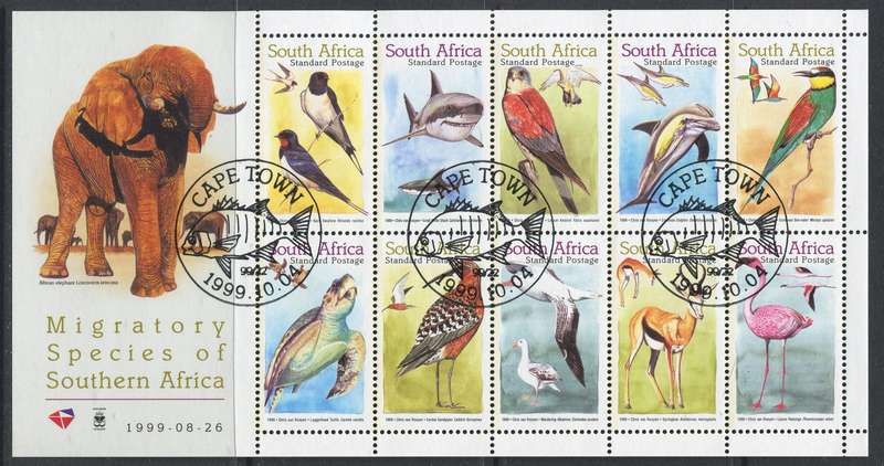 RSA - Sheet Of 10 - 1999 - Used(CTO)