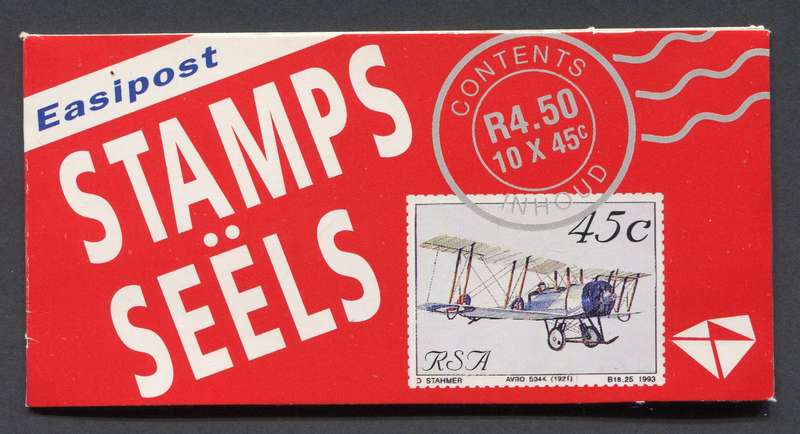 RSA - Aviation Booklet Flap 19 With Rhino Stamps - MNH