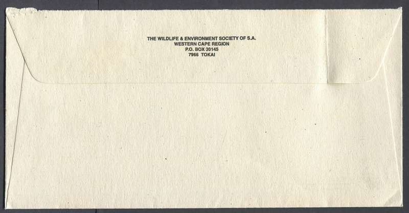 RSA - 1993 - 2 x 60c With Raised Inscription - The First With 2 Breaks Bottom Frame - Used On Cover