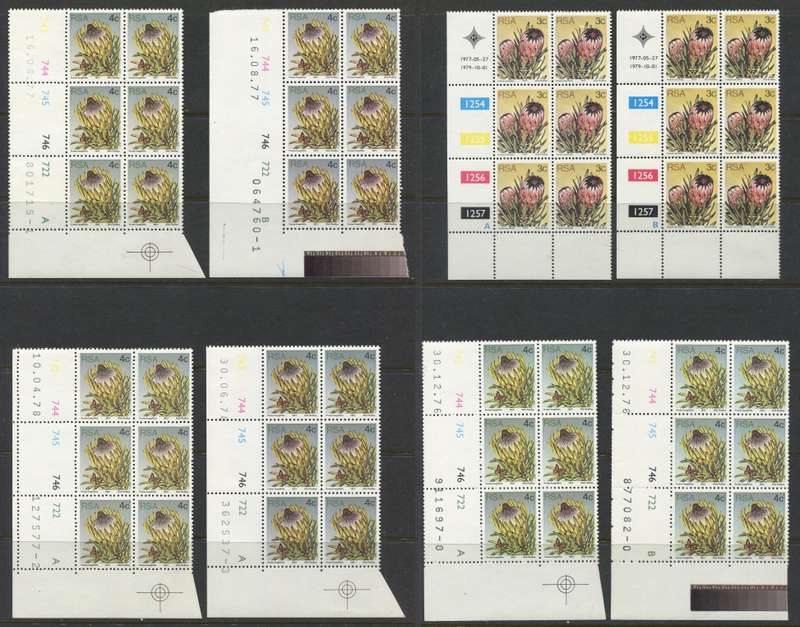 RSA - 109 Control Blocks/Strip Of 5/6/9 - 1977 - MNH