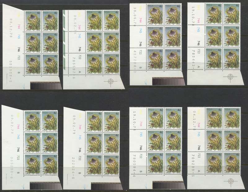 RSA - 109 Control Blocks/Strip Of 5/6/9 - 1977 - MNH