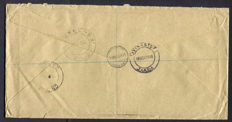 Botswana - "Maxi" Size Registered Cover