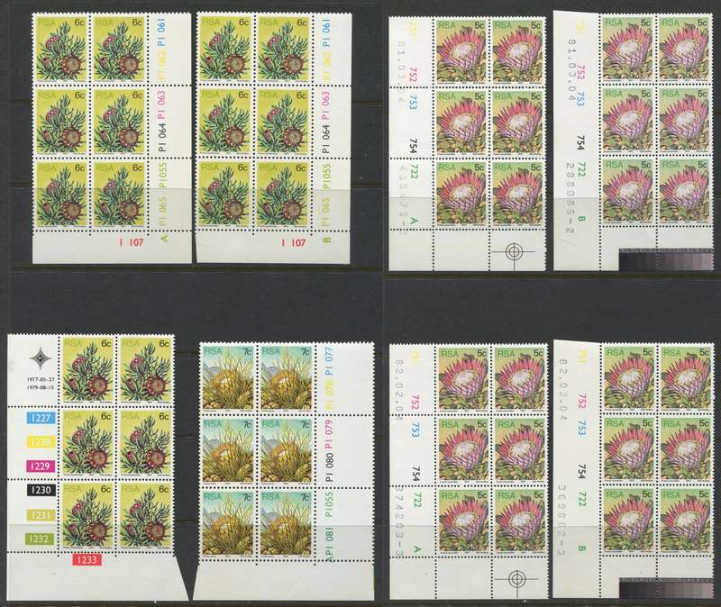 RSA - 109 Control Blocks/Strip Of 5/6/9 - 1977 - MNH