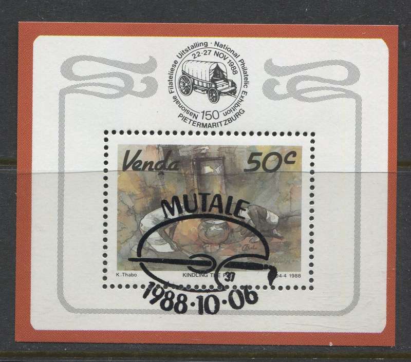 Venda - Miniature Sheet - 1988 - Used(CTO)