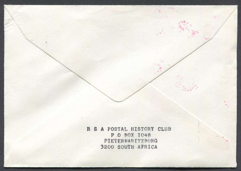 RSA - Signed Paquebot Cover