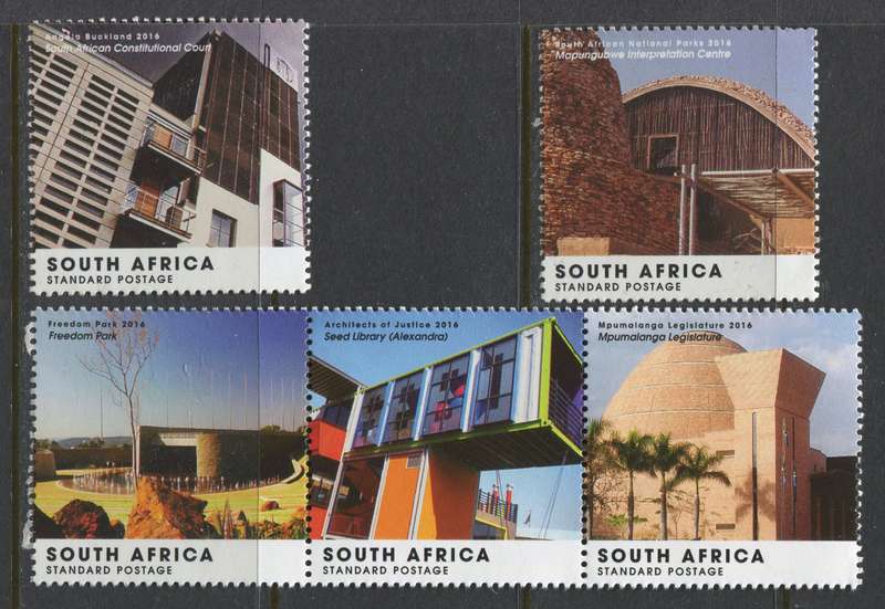RSA - Set of 5 As Singles - 2017 - MNH
