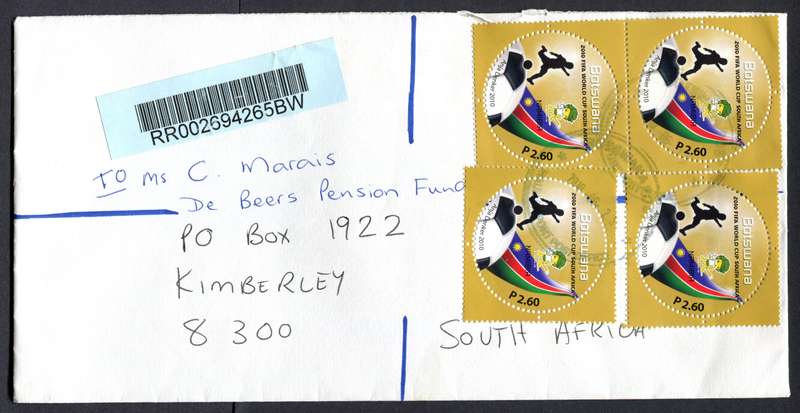 Botswana - "Maxi" Size Registered Cover
