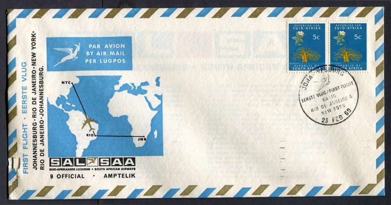 RSA - FDC no 9 - Unaddressed - 1969
