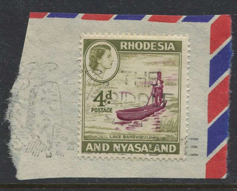 Rhodesia and Nyasaland - Used On Piece