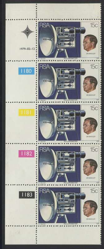 RSA - 1 Control Strip Of 5 - 1979 - MNH