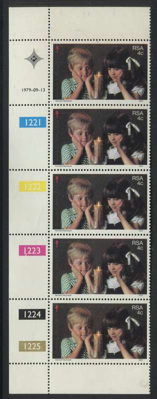RSA - 1 Control Strip Of 5 - 1979 - MNH