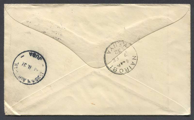 Union of SA - Flight Cover - Cape Town to Juba, Sudan