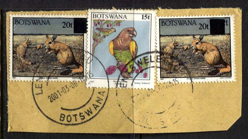 Botswana - Used On Piece