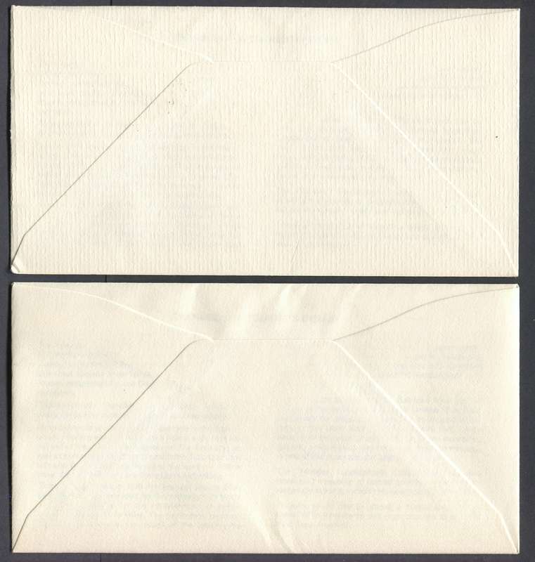 Transkei - 2 x FDC's No 1.2 - 1 x Cover Textured Paper and 1 x Smooth Paper - 1980