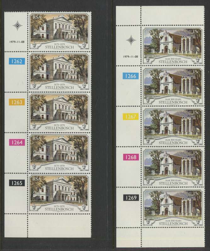 RSA - Set Of 2 Control Strips Of 5 - 1979 - MNH