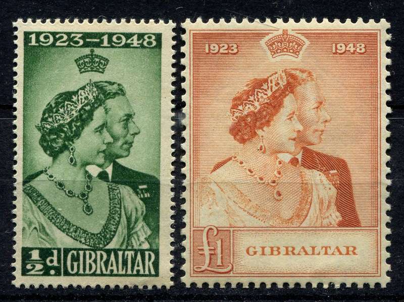 Gibraltar - Royal Silver Wedding - 1948 - MNH