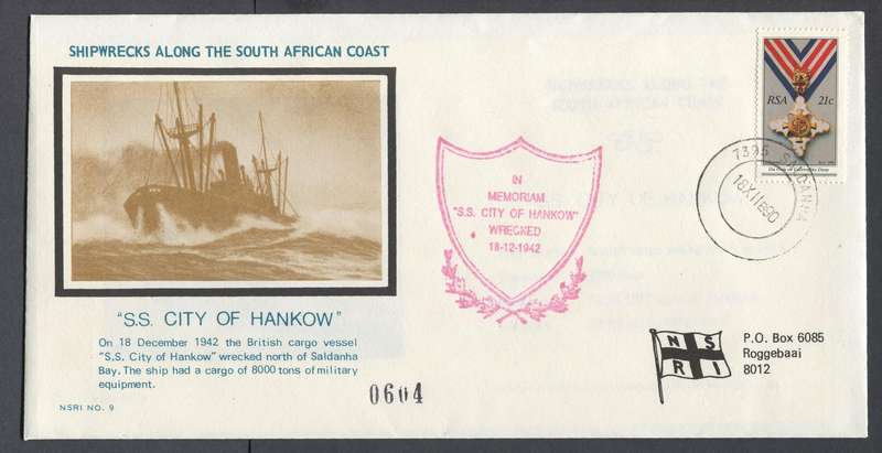 RSA - Shipwrecks - Commemorative Cover - no 9