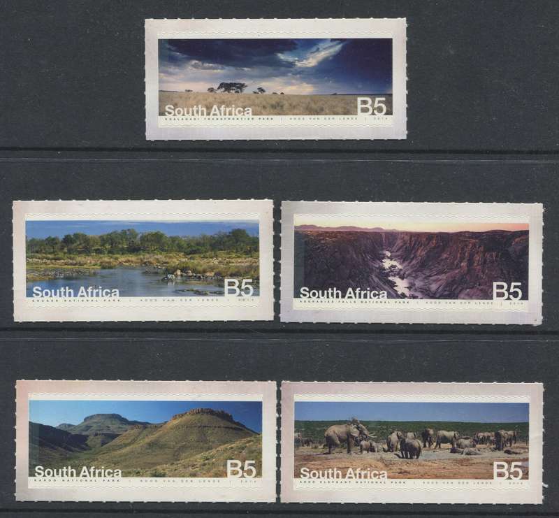 RSA - Set of 5 As Singles - 2014 - MNH