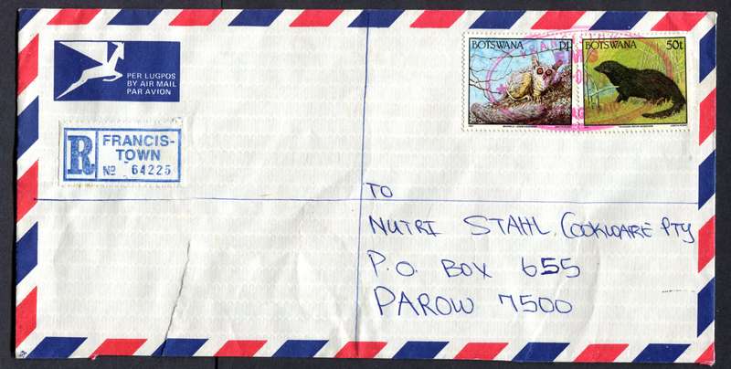 Botswana - "Maxi" Size Registered Cover